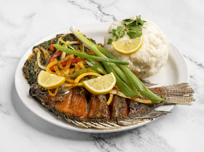 Whole grilled tilapia signature dish